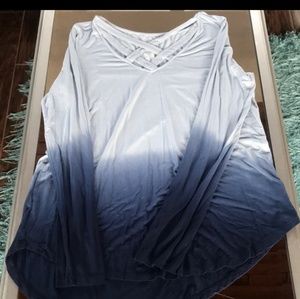 American eagle soft long sleave crisscross top